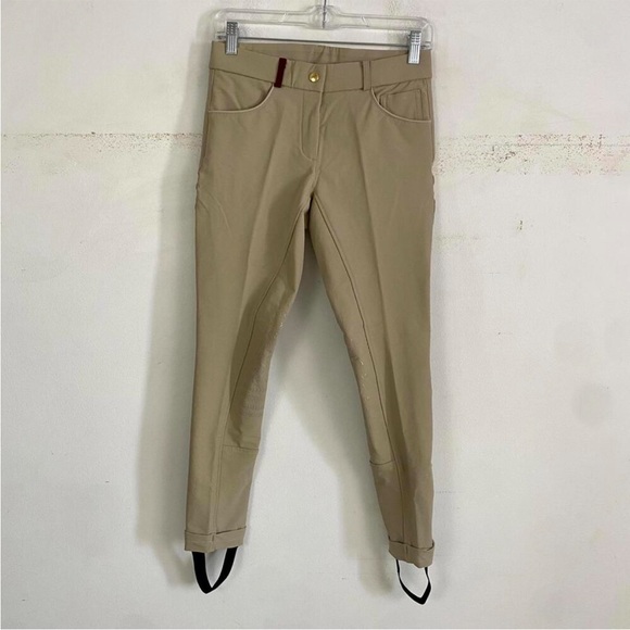 Equo Performance Riding Jodphurs - beige w/detachable stirrups
